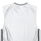 AND 1 BASKETBALL Mens White & Grey Sleeveless V-Neck Graphic Tank Top L