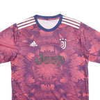 ADIDAS 2022-2023 Juventus FC Third Shirt Mens Purple & Pink Shirt L Short Sleeve