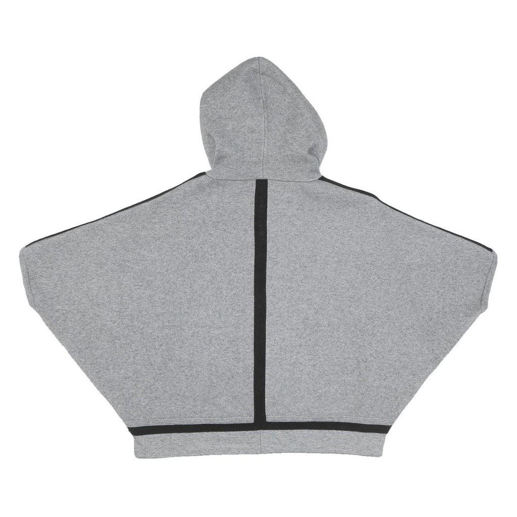 DKNY Womens Grey & Black Hooded Cotton Zip Jacket XS Jersey Casual