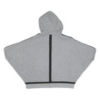 DKNY Womens Grey & Black Hooded Cotton Zip Jacket XS Jersey Casual
