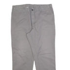 DICKIES Mens Cotton Blend Grey Regular Fit Straight Trousers W36 L30 Workwear