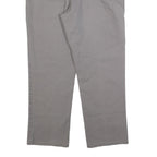 DICKIES Mens Cotton Blend Grey Regular Fit Straight Trousers W36 L30 Workwear