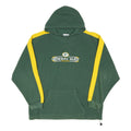 NFL Mens Green & Yellow Green Bay Packers Hooded Jacket XL Polyester Blend