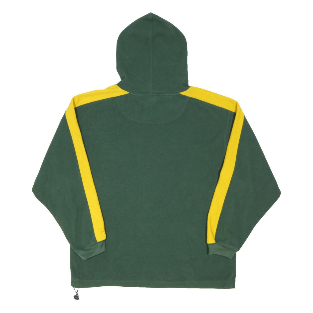 NFL Mens Green & Yellow Green Bay Packers Hooded Jacket XL Polyester Blend