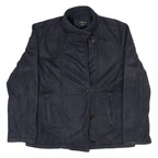 BEN SHERMAN Mens Overcoat Jacket Black M