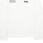 PATAGONIA Womens White Plain Pullover Crew Neck Basic Knit Jumper M