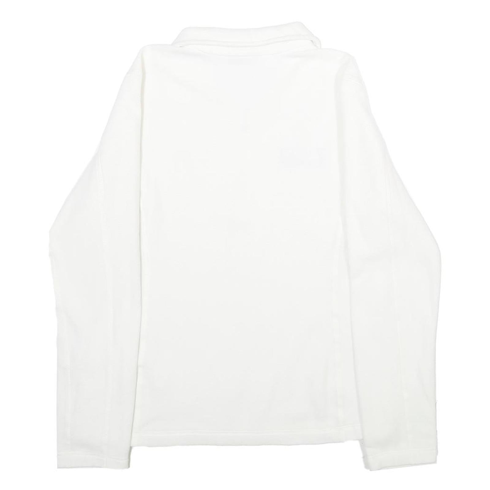 PATAGONIA Womens White Plain Pullover Crew Neck Basic Knit Jumper M