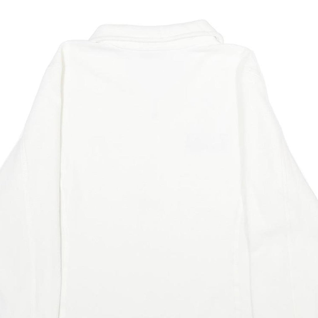 PATAGONIA Womens White Plain Pullover Crew Neck Basic Knit Jumper M