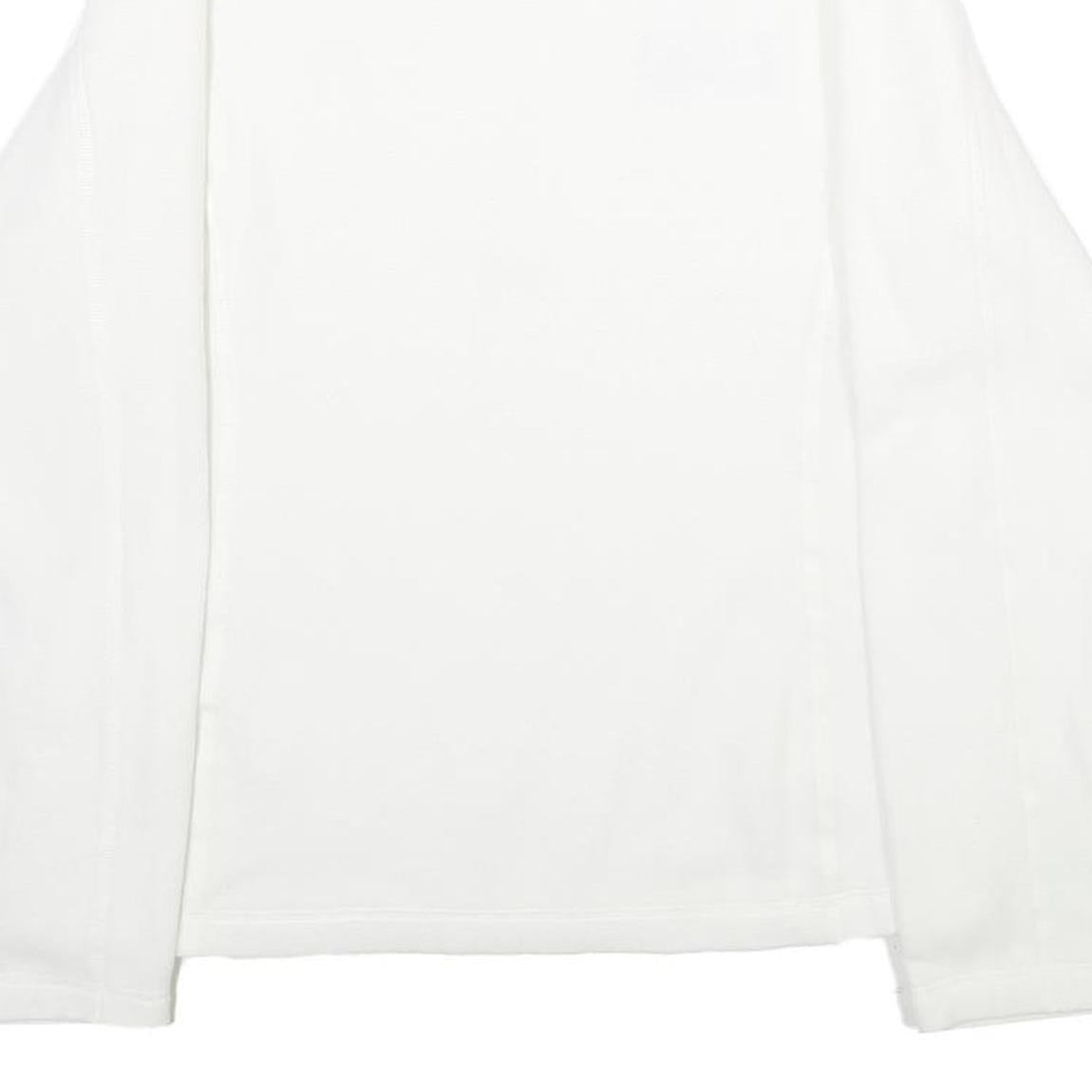 PATAGONIA Womens White Plain Pullover Crew Neck Basic Knit Jumper M