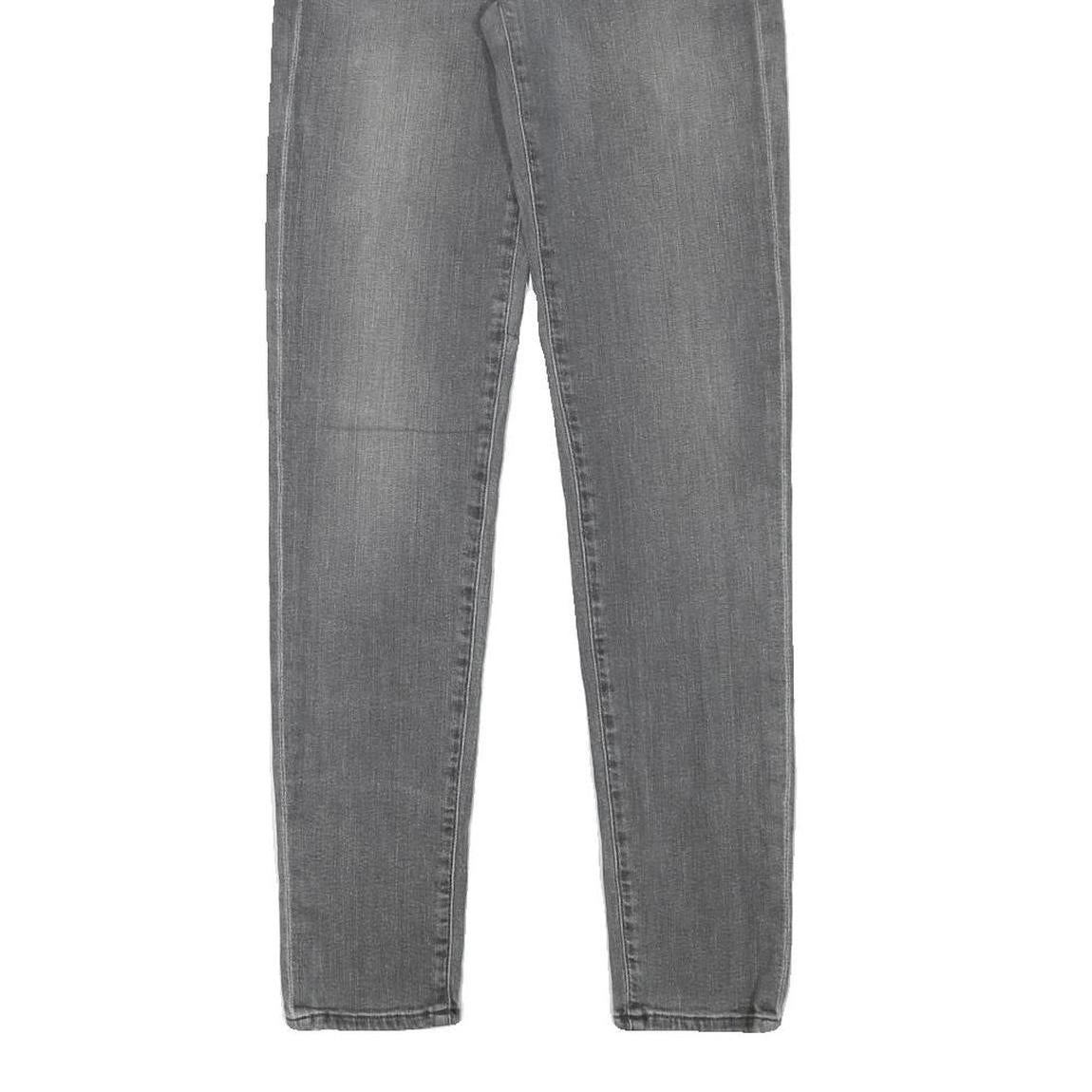 7 FOR ALL MANKIND Womens Slim Grey Denim Cotton Blend Zip Jeans W24 L28