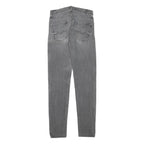 7 FOR ALL MANKIND Womens Slim Grey Denim Cotton Blend Zip Jeans W24 L28