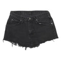 WRANGLER Womens Black Denim Cut-Off Shorts L W33 Frayed Hem Casual