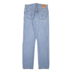 LEVI'S 501 Womens Jeans Blue Regular Straight Denim Light W28 L28 Distressed