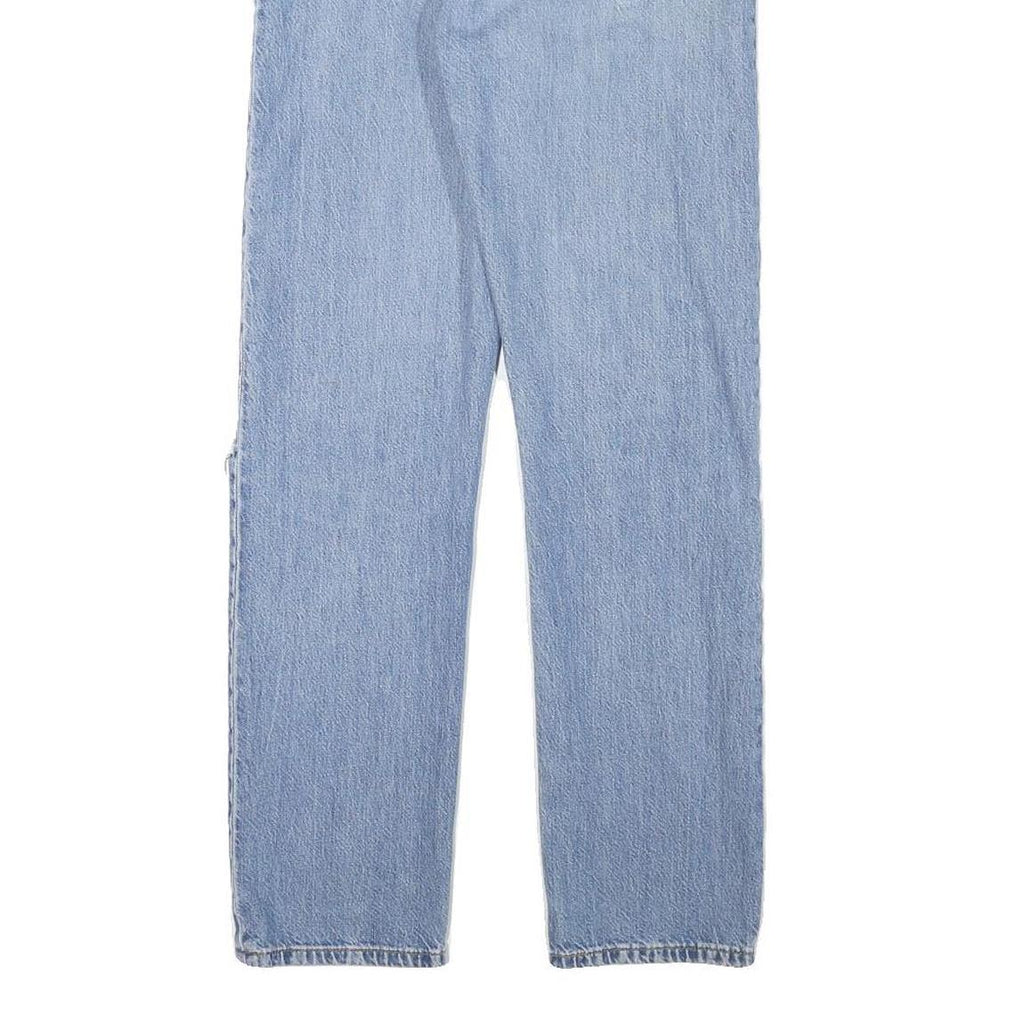 LEVI'S 501 Womens Jeans Blue Regular Straight Denim Light W28 L28 Distressed