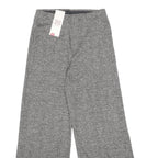 COTTON TRADERS Womens Polyester Blend Grey Relaxed Wide-Leg Trousers W28 L29