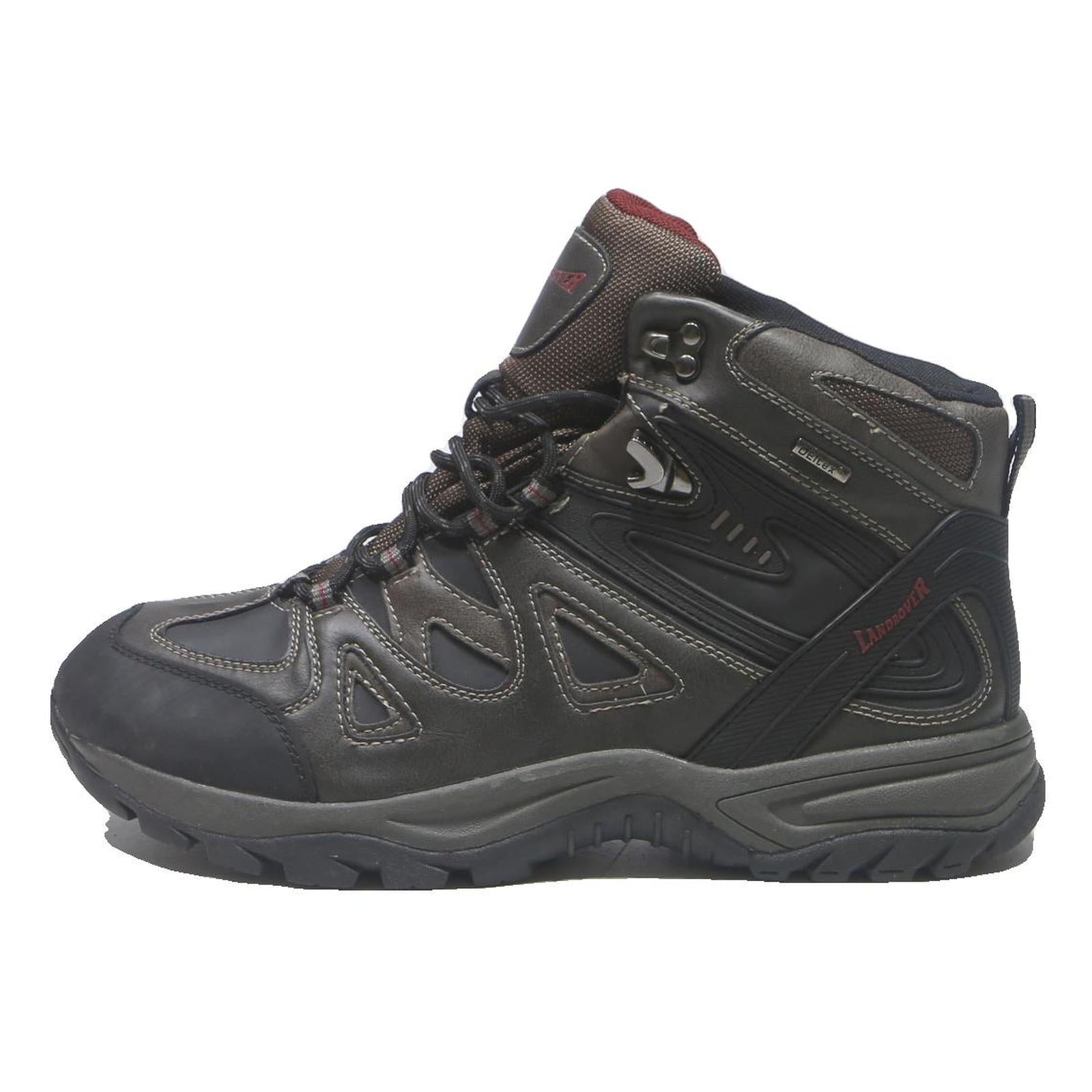 LANDROVER Mens Lace-Up Hiking Boots Black Synthetic UK 11 Outdoor Durable