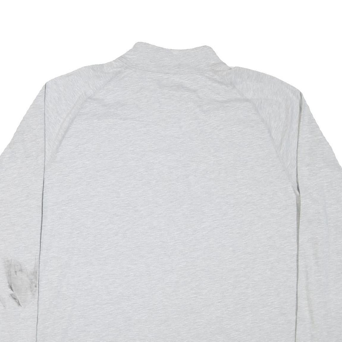 CARHARTT Mens Grey 1/4 Zip Sweatshirt 2XL Cotton Blend Pullover Workwear