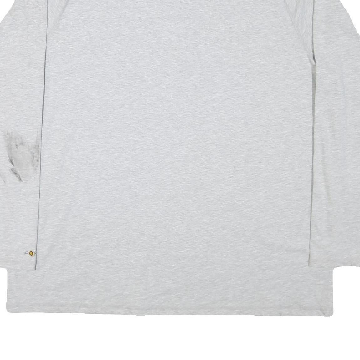 CARHARTT Mens Grey 1/4 Zip Sweatshirt 2XL Cotton Blend Pullover Workwear