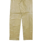 Womens Synthetic Beige Regular Fit Straight Leg Trousers W26 L28 Elegant Classic