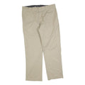 DICKIES Mens Regular Beige Cotton Blend Trousers W38 L32 Workwear Zip Closure