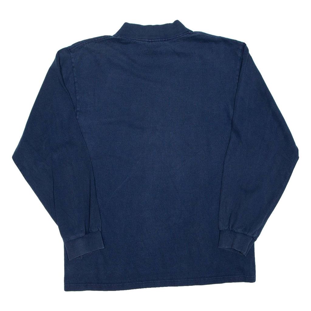 NIKE Mens T-Shirt Blue Long Sleeve M