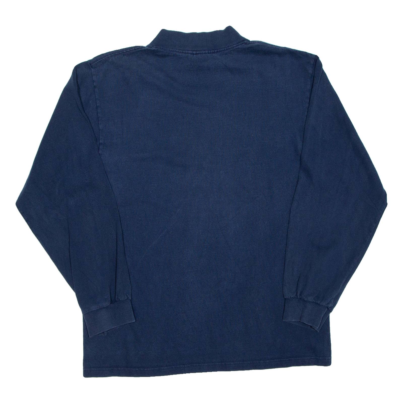 NIKE Mens T-Shirt Blue Long Sleeve M