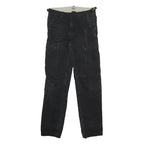 CARHARTT WIP Womens Cotton Black Regular Fit Cargo Trousers W26 L32