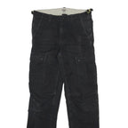 CARHARTT WIP Womens Cotton Black Regular Fit Cargo Trousers W26 L32