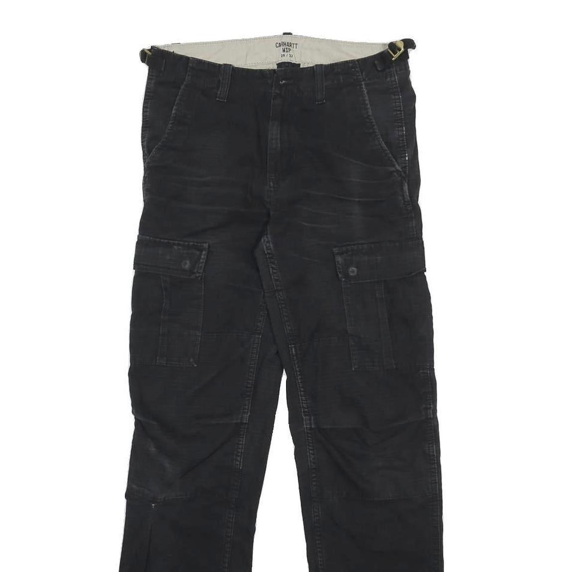CARHARTT WIP Womens Cotton Black Regular Fit Cargo Trousers W26 L32