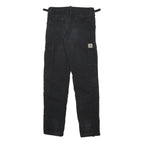 CARHARTT WIP Womens Cotton Black Regular Fit Cargo Trousers W26 L32