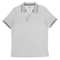REEBOK Mens Grey Cotton Blend Polo Shirt L Short Sleeve Plain Casual Sportswear
