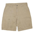 CARHARTT Mens Shorts Beige Casual L W36 Cotton Blend Workwear Relaxed Fit