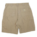 CARHARTT Mens Shorts Beige Casual L W36 Cotton Blend Workwear Relaxed Fit