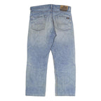 DICKIES Mens Slim Light Blue Cotton Denim Jeans W34 L32 Zip Classic Fit Workwear