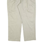 TOMMY HILFIGER Mens Beige Cotton Blend Regular Fit Straight Leg Trousers W40 L30