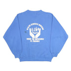 HANES Womens Blue Health Services Division Crew Neck L Sweatshirt Cotton Blend