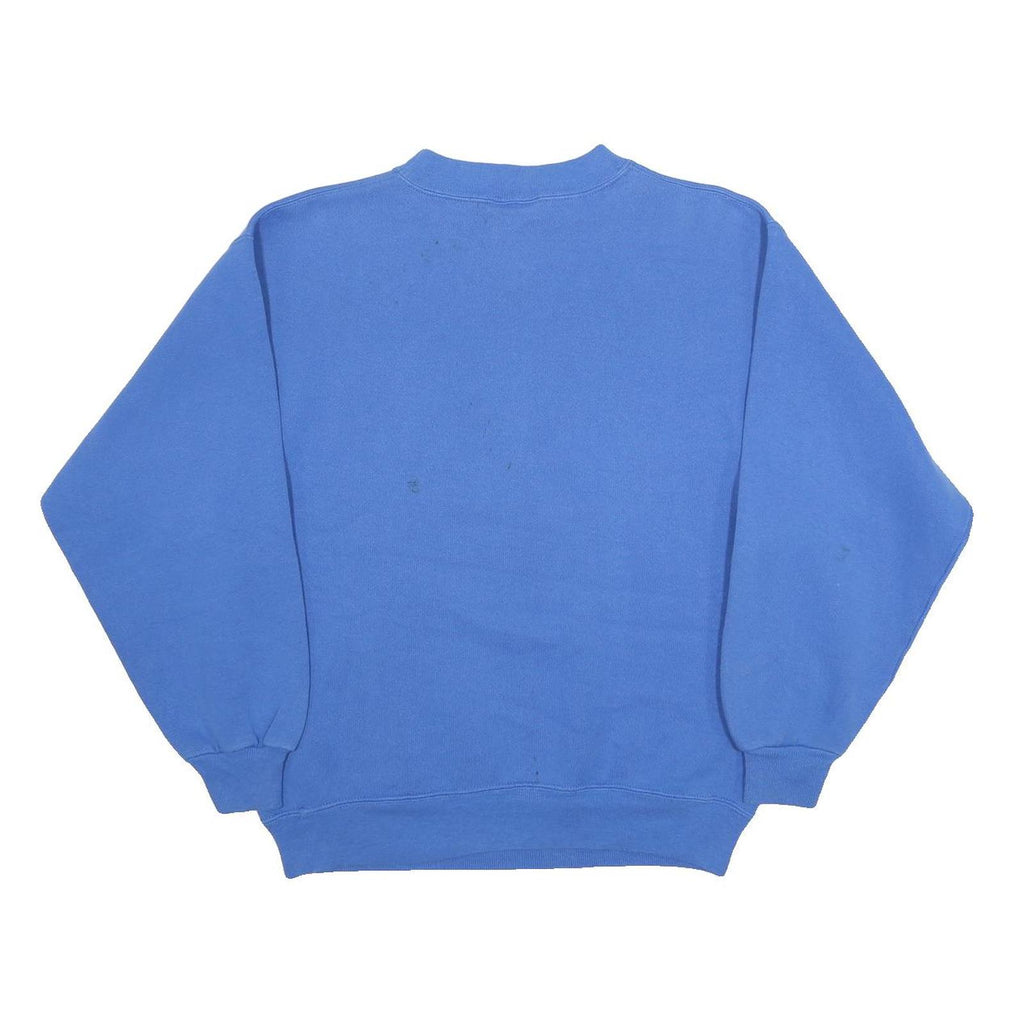 HANES Womens Blue Health Services Division Crew Neck L Sweatshirt Cotton Blend
