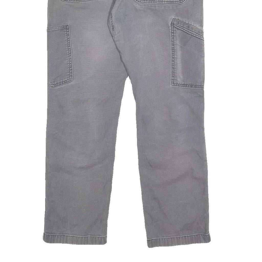 CARHARTT Mens Cotton Blend Grey Relaxed Fit Straight Leg Trousers W28 L30 Casual