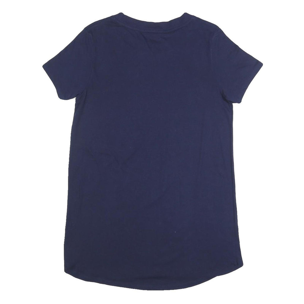 TOMMY HILFIGER Womens Navy Blue Graphic T-Shirt M Short Sleeve Crew Neck Casual