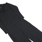 POLO RALPH LAUREN Womens Black Playsuit Cotton Blend S Button Up Casual Wear