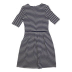 HOBBS LONDON Womens Navy & White Striped Day Jersey Dress Short Sleeve UK 8