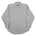 FIELD & STREAM Mens Grey Cotton Blend Shirt M Casual Long Sleeve Button Down