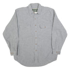 FIELD & STREAM Mens Grey Cotton Blend Shirt M Casual Long Sleeve Button Down