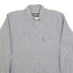 FIELD & STREAM Mens Grey Cotton Blend Shirt M Casual Long Sleeve Button Down