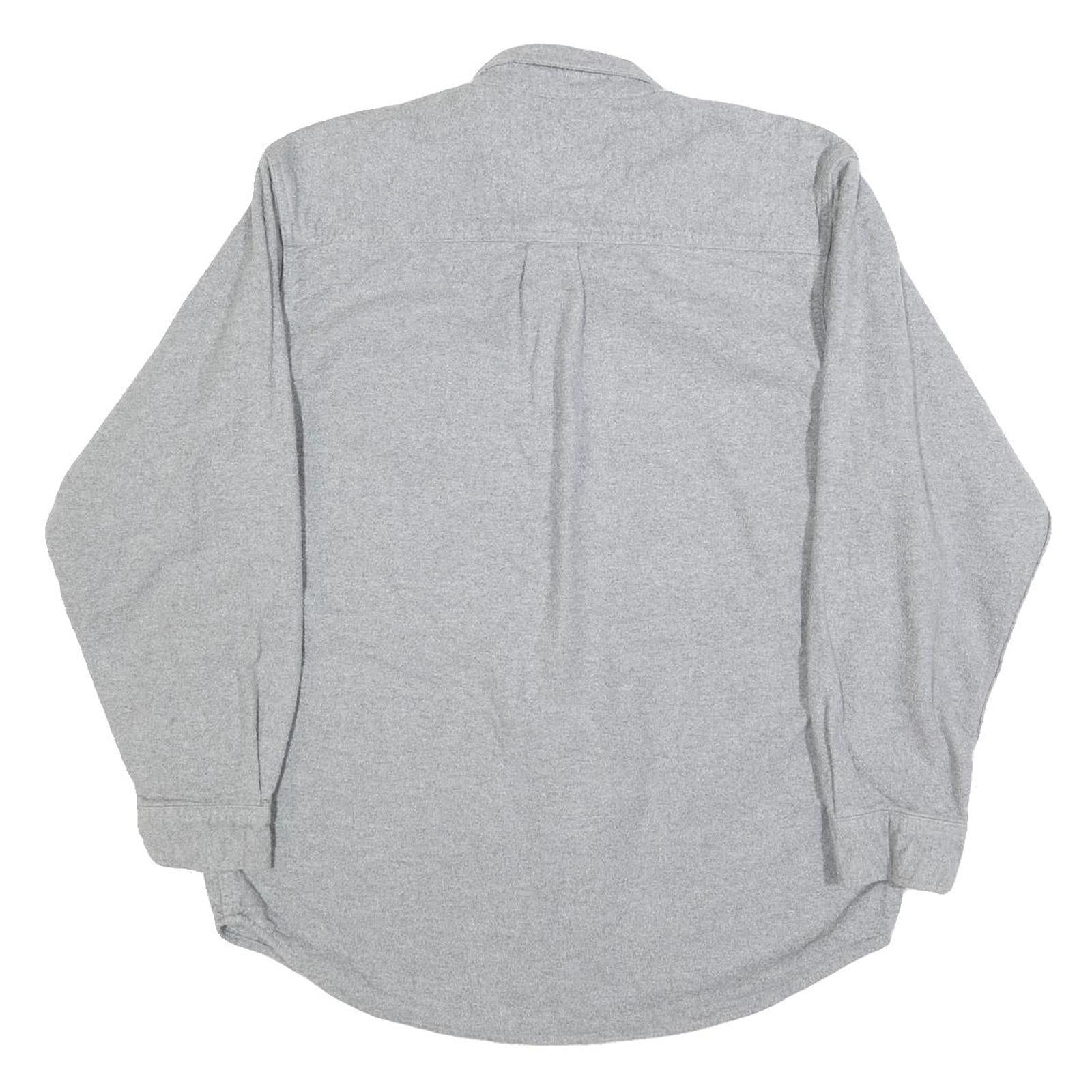 FIELD & STREAM Mens Grey Cotton Blend Shirt M Casual Long Sleeve Button Down