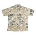CHAPS RALPH LAUREN Mens Beige Hawaiian Shirt XL Cotton Blend Tropical Print