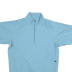 ADIDAS Mens Blue Athletic Jacket M Polyester Short Sleeve Zip Up Casual