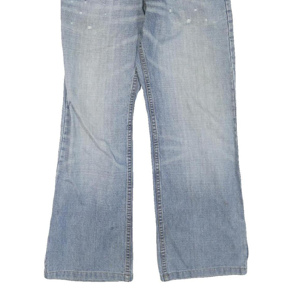 DICKIES Womens Regular Fit Light Blue Denim Jeans W30 L28 Zip Closure