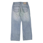 DICKIES Womens Regular Fit Light Blue Denim Jeans W30 L28 Zip Closure