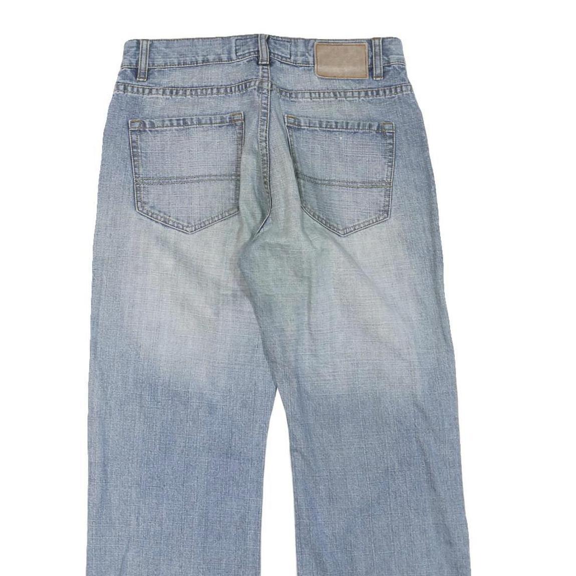 DICKIES Womens Regular Fit Light Blue Denim Jeans W30 L28 Zip Closure